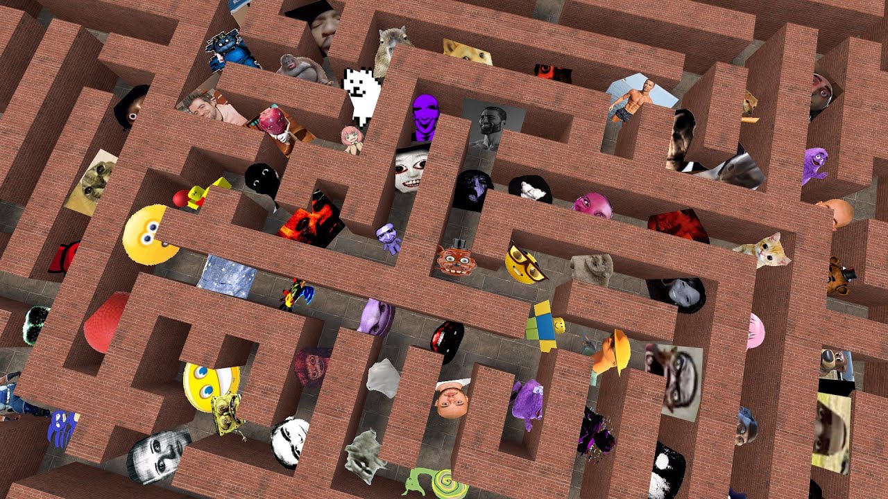 Nico's Nextbots Vs Me in Maze Gmod !!!
