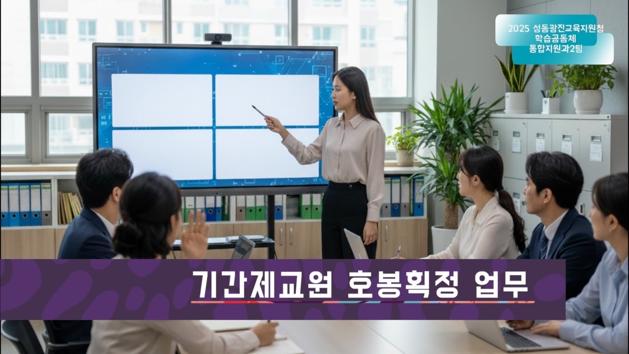 학교에서 어려워하는 기간제교원 호봉업무의 이해(성동광진학습공동체 학교통합지원과 2팀)
