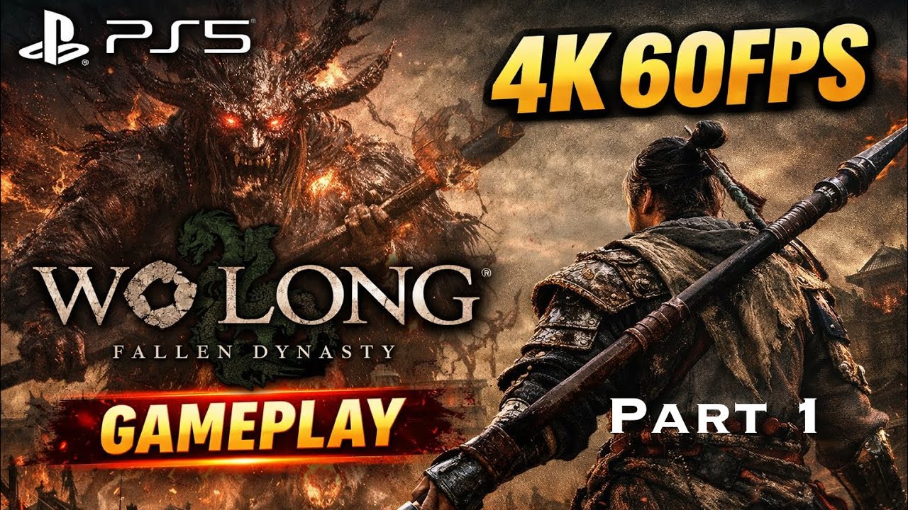 Wo Long: Fallen Dynasty  - part  1 (Blind fold guy) | with Commentary | PS5 Gameplay 4k 60 FPS