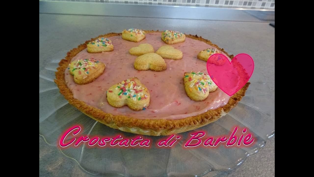 Crostata di Barbie con crema alle fragole e limone