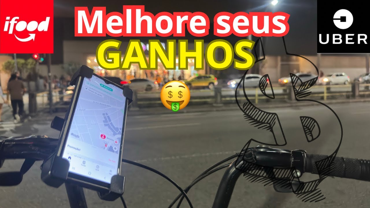 Quanto ganha um entregador de bike no domingo (iFood + Uber)? 🚴🏼💰🍔