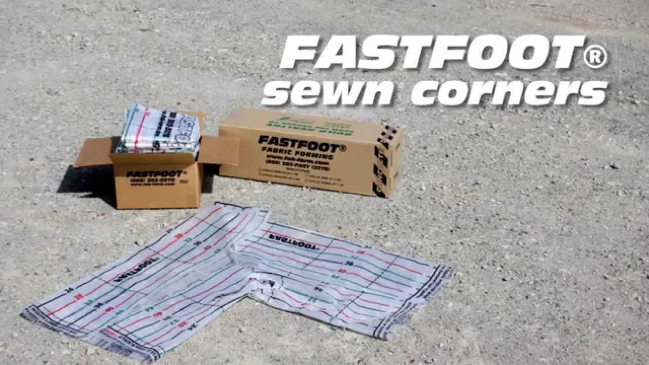 Fastfoot&reg; Footing Form, Sewn 90 Degree Corners