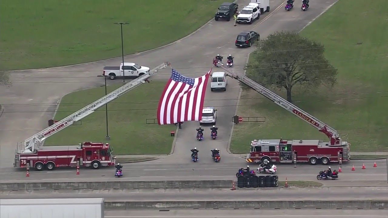 Funeral procession for Fort Bend County Deputy Kenneth Lewis