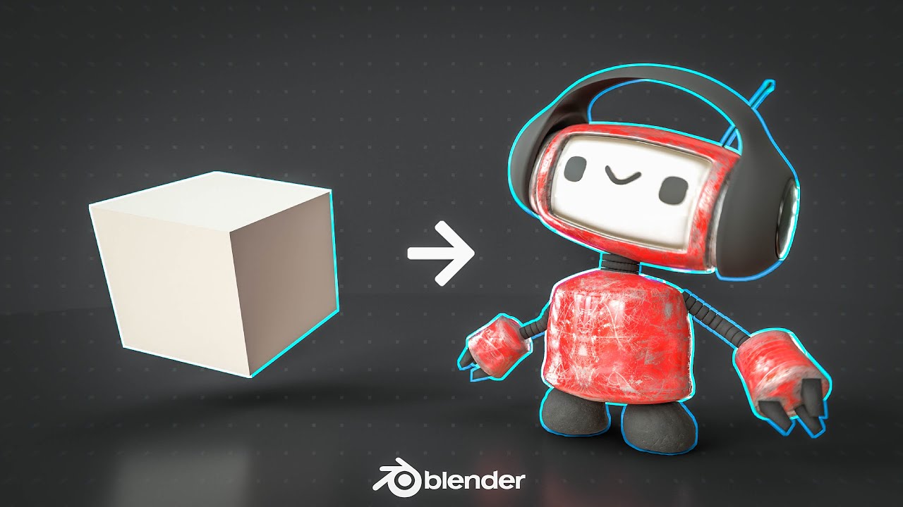 Создайте 3D-робота за 15 минут | Урок по Blender