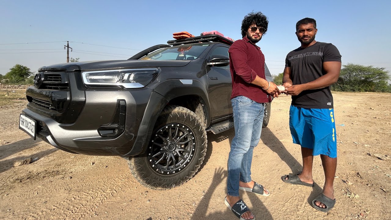 ⁠ANKIT BAIYANPURIA’S HILUX | MODIFICATIONS WORTH 10 LAKHS 🤑😳 @Ankitbaiyanpuria