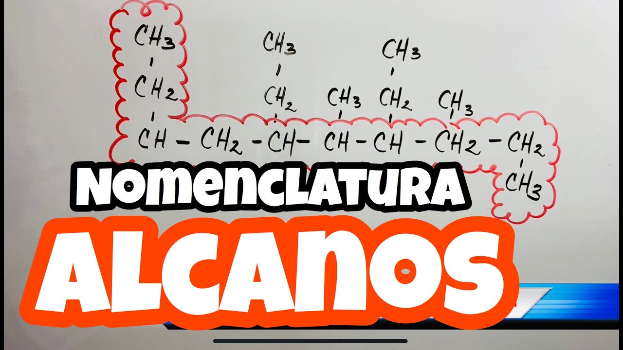 Nomenclatura de ALCANOS Ramificados 🔗🔗🔗 paso a paso