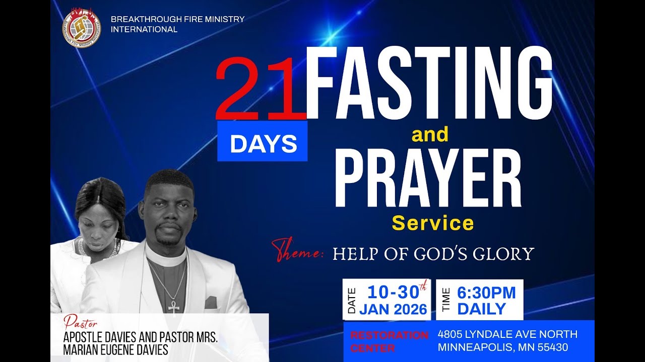 Day 7 of 21 Days Fasting and Prayer 1/16/26- with Apostle Davies