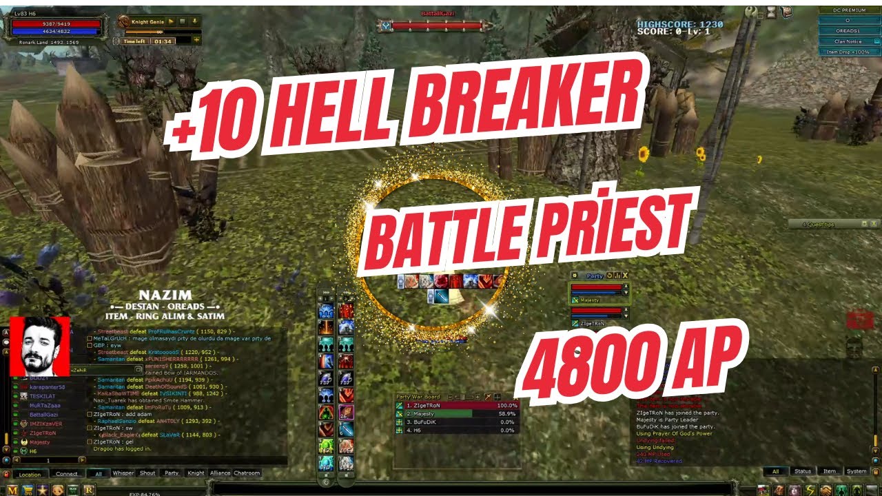 Knight Online | OREADS | Battle Priest | PK Zamanı