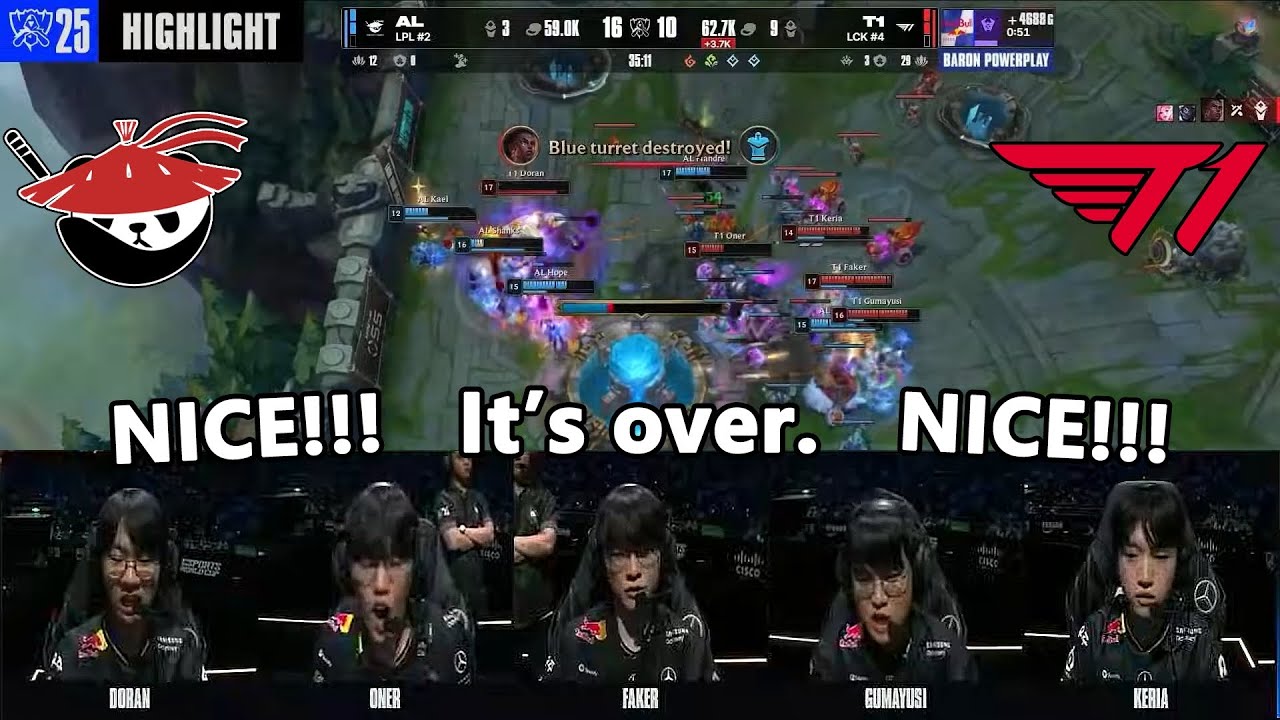 [ENG SUB] T1 Voice Comms vs AL Translated | Worlds 2025 Quarterfinals