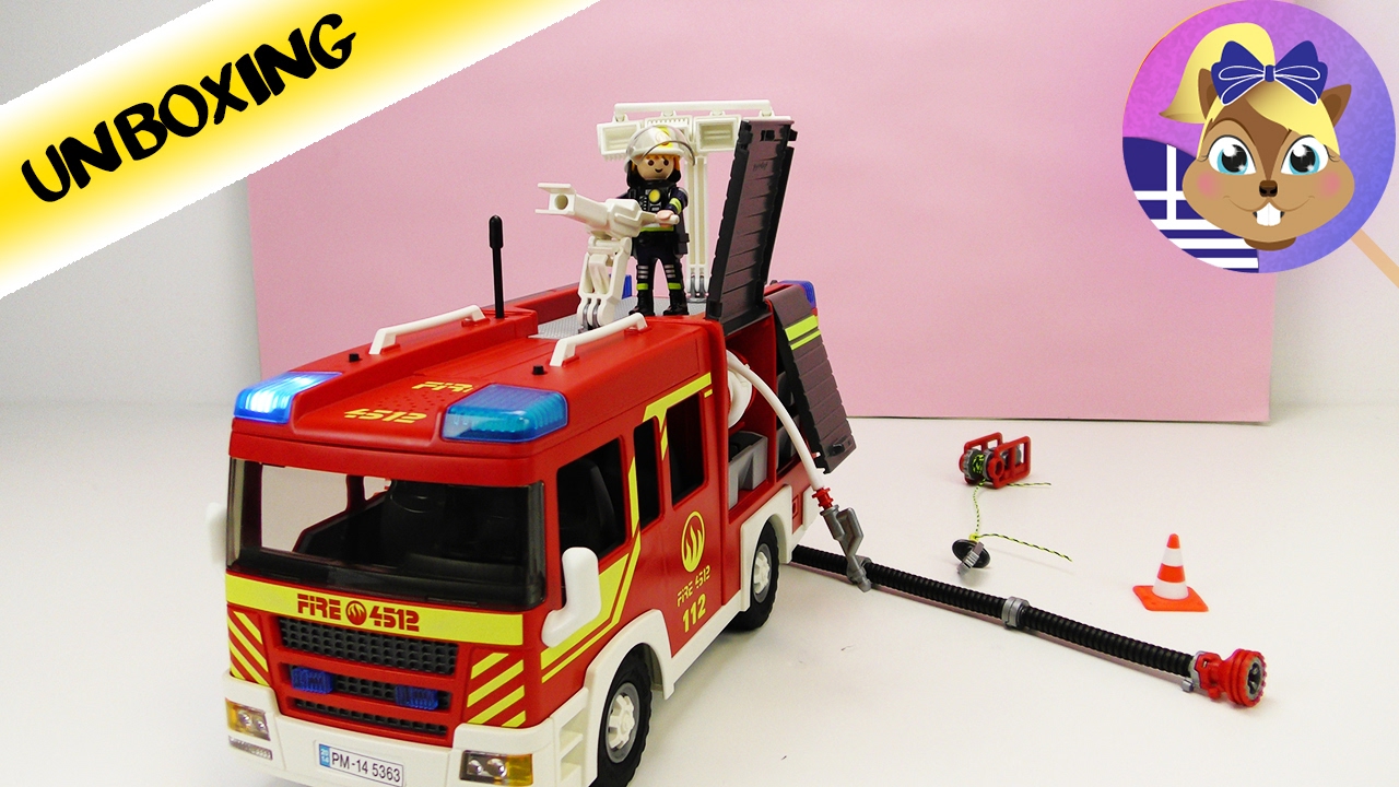 Playmobil City Action | Σετ παιχνιδιού :Πυροσβεστικό όχημα!