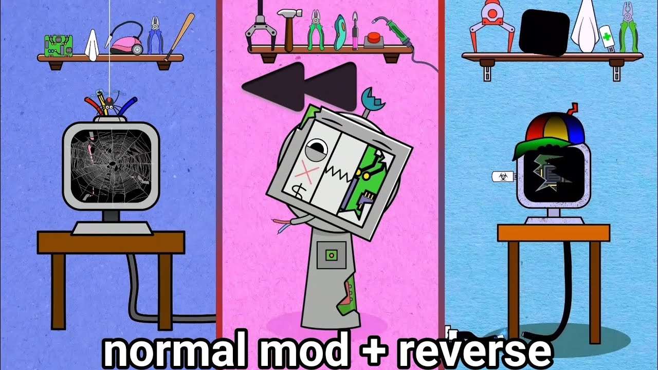 NORMAL+ REVERSE  MOD NO !! HELP Sprunki | Incredibox Sprunki SURVIVED Animation !
