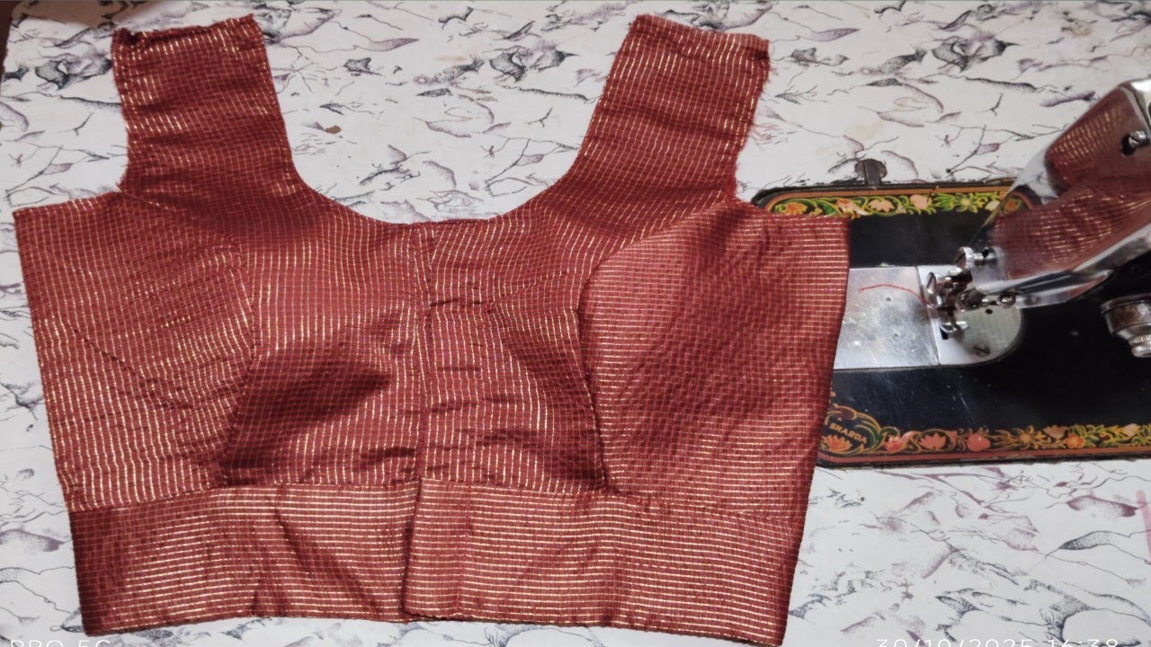 Three Pieces Princess Cut Blouse Cutting/Belt Blouse Cutting 