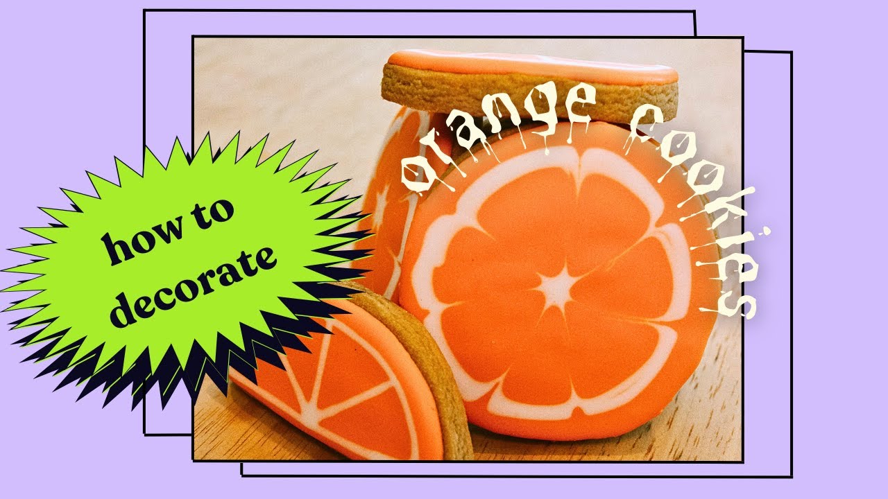 Decorate an Orange Sugar Cookie