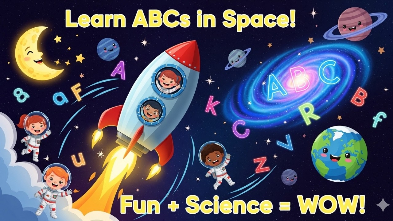 Space ABC: Learn the Alphabet with Rockets & Stars!