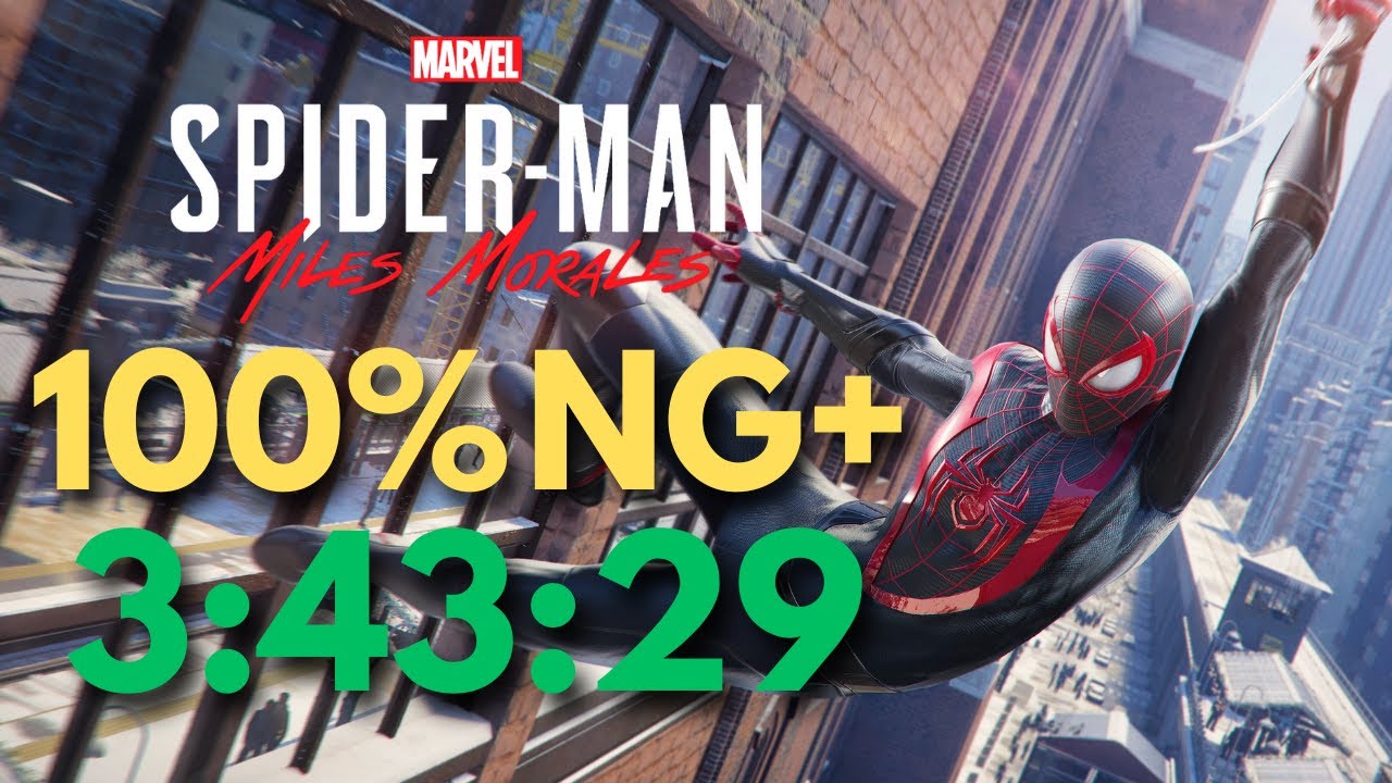 (WORLD RECORD) Marvel's Spider-Man: Miles Morales 100% NG+ Speedrun in 3:43:29