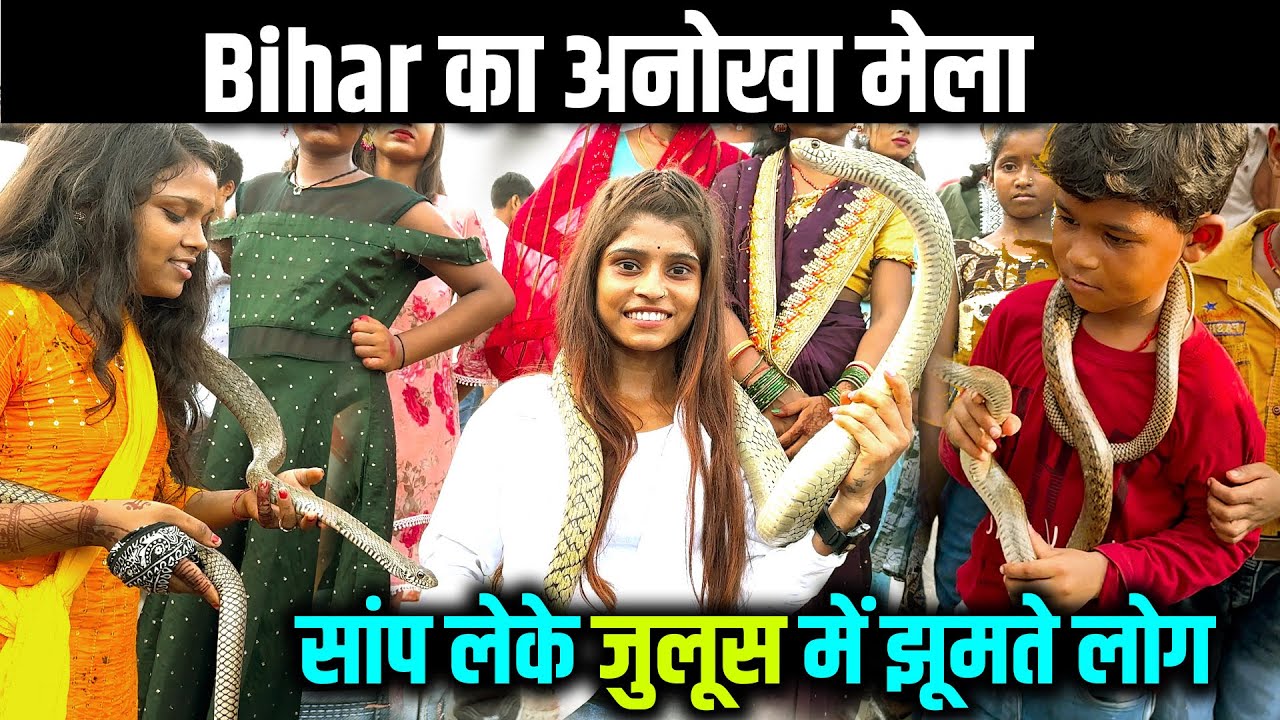 सांपों के साथ जुलूस | Samastipur का अनोखा मेला Snake Fair | सांप लेके नाचते लोग | Way4U