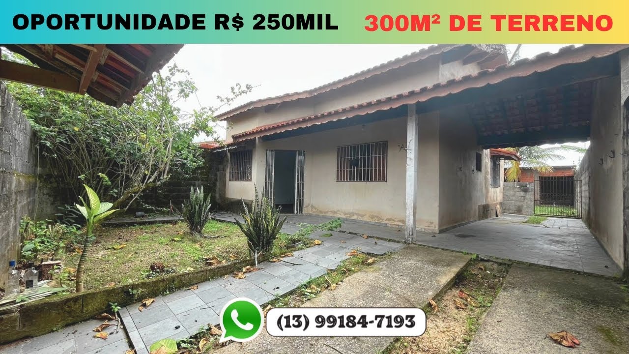 R$ 250MIL - Oportunidade de investimento, para você que procura lote inteiro. 300M² DE TERRENO