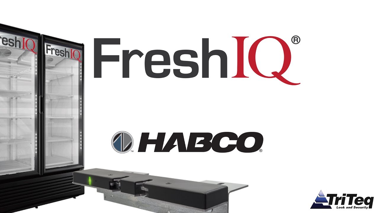 FreshIQ 22HC Health Timer lock on a Double Door Habco cooler