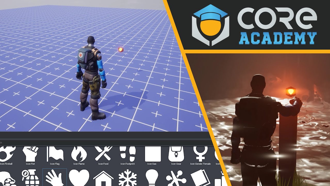 Quickly create in-game pick-ups and abilities in the Core Editor