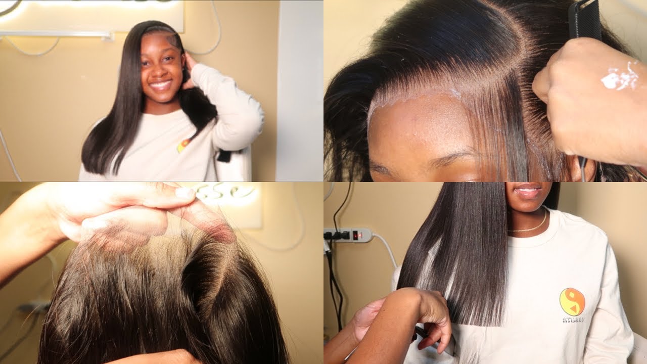 Как установить парик с боковым пробором спереди (Ft ​​Arabella Hair)