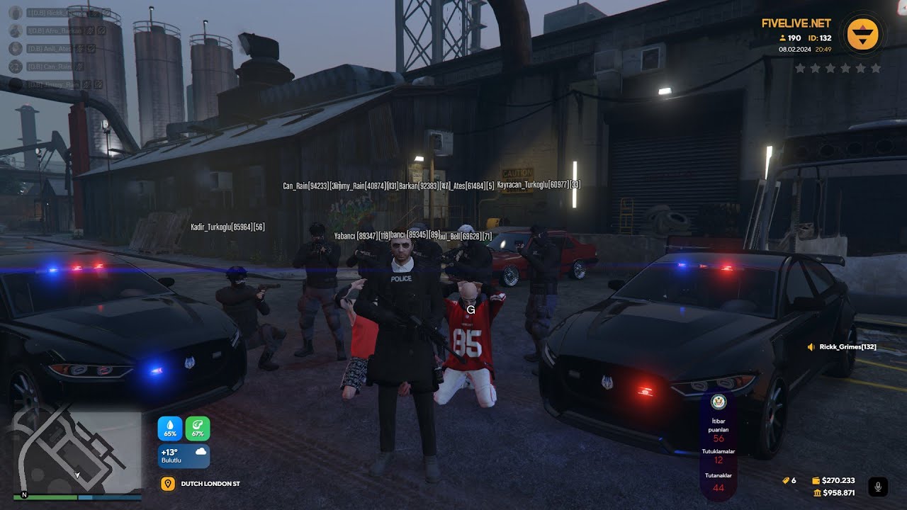Real LSPD | Yorgun Rickk_Grimes #fivelive  #ragemp
