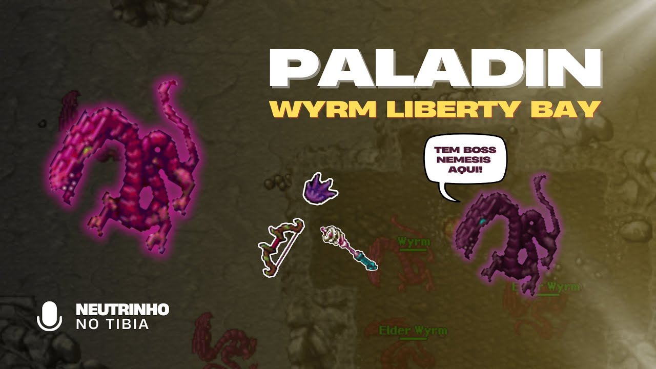 TIBIA - WYRM LIBERTY BAY | PALADIN LEVEL 50+