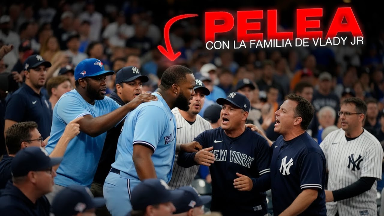 Mira la FAMILIA de VLADIMIR GUERRERO JR PELEANDO con FANATICOS de los YANKEES