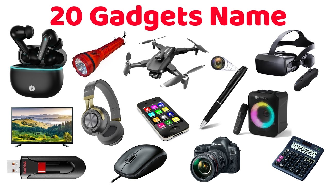 20 गैजेट्स के नाम | Learn 20 Gadgets Name in English | Educational Video