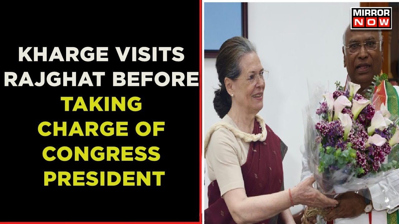 Mallikarjun Kharge Pays Tribute To Mahatma Gandhi Before Taking Oath As AICC President |  News
