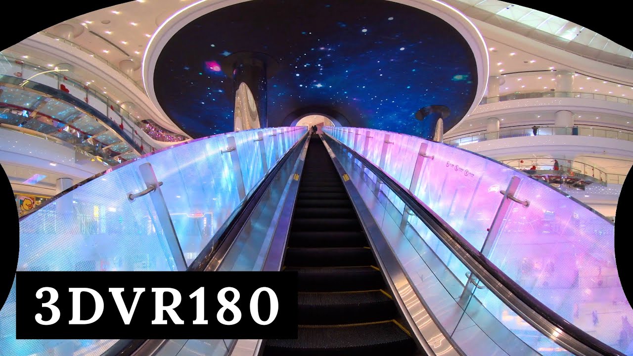 深圳万达广场（龙岗）超长扶梯3D VR180CICI
