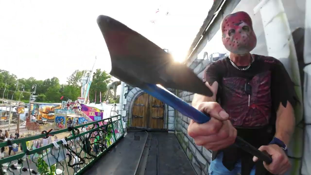 Verfolgt von Erschreckern im Scary House | Hansla | Schiersteiner Hafenfest Wiesbaden 2023 4K ONRIDE