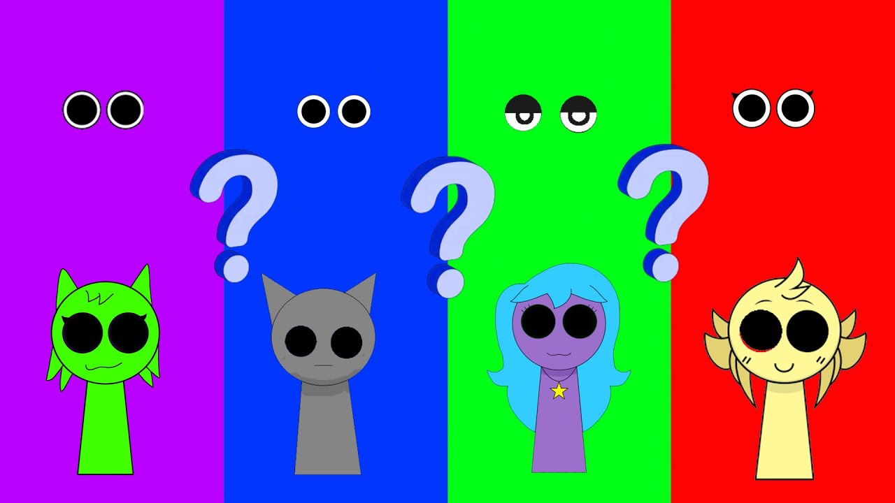 Wrong eyes Challenge Incredibox Sprunki Funny Puzzle Wrong Heads 4K