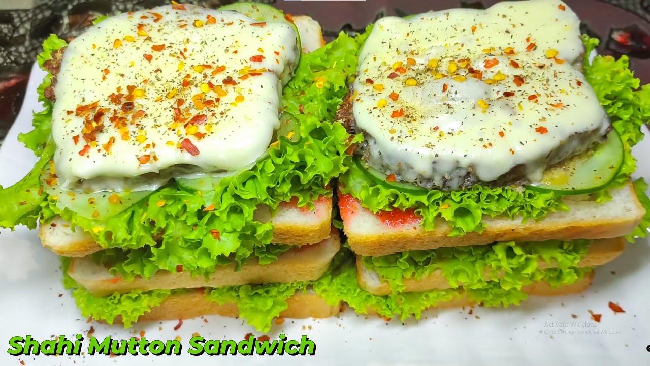 Shahi Mutton Sandwich | Mutton Patty Sandwich | Cook With Fara