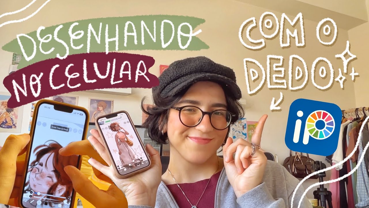 ✍🏻 desenhando no celular com o dedo 🤓 Ibis Paint X | ilustração de corpo todo (que desafio, ein?) 🫣