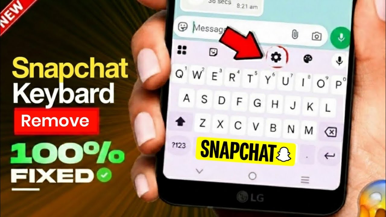 Mobile Se Snapchat Keyboard Kaise Hataye | Phone Se Snapchat Keyboard Delete Karne Ka Tarika 