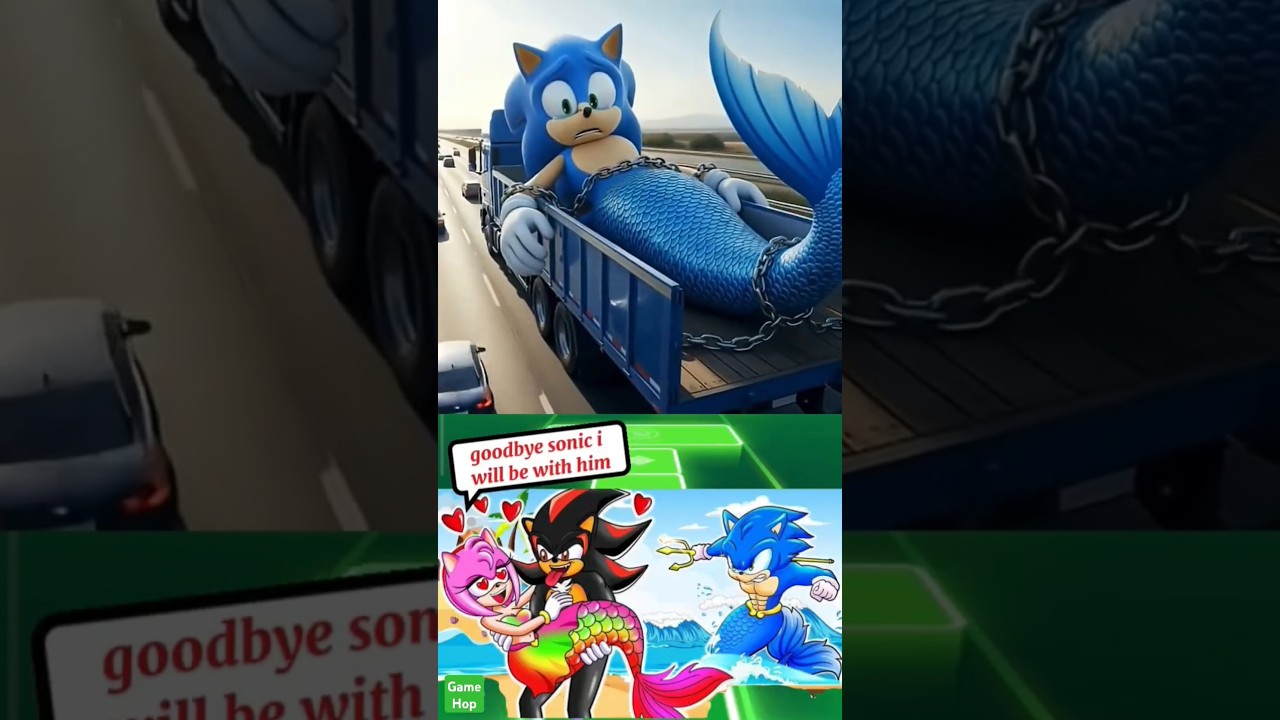Amy Says Yes to Sonic&hellip; But Then Marries Shadow?! 💔 | Tiles Hop Drama #coffindance #sonic #shorts