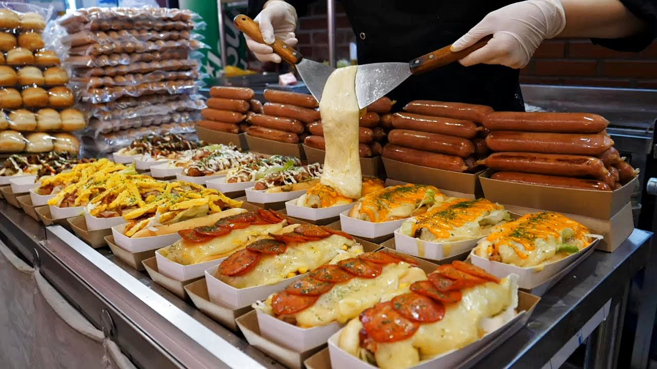 Фантастический вкус! Хот-дог по-американски - ТОП 3 / Корейская уличная еда