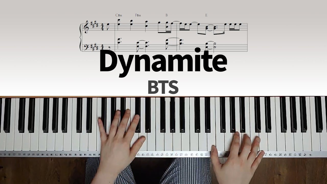 BTS (방탄소년단) - Dynamite (다이나마이트) piano sheet 피아노 악보