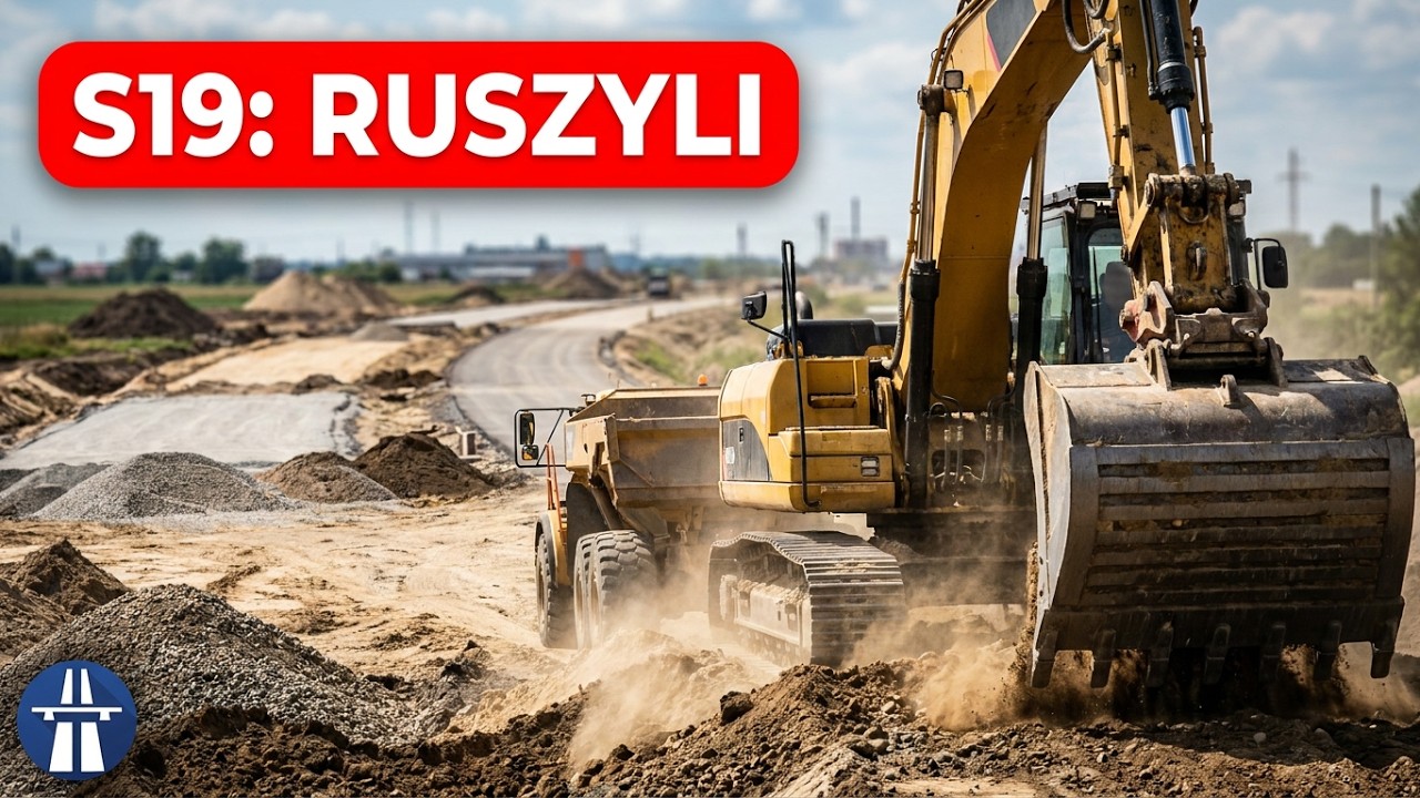 Budowa drogi ekspresowej S19 w okolicy Siemiatycz