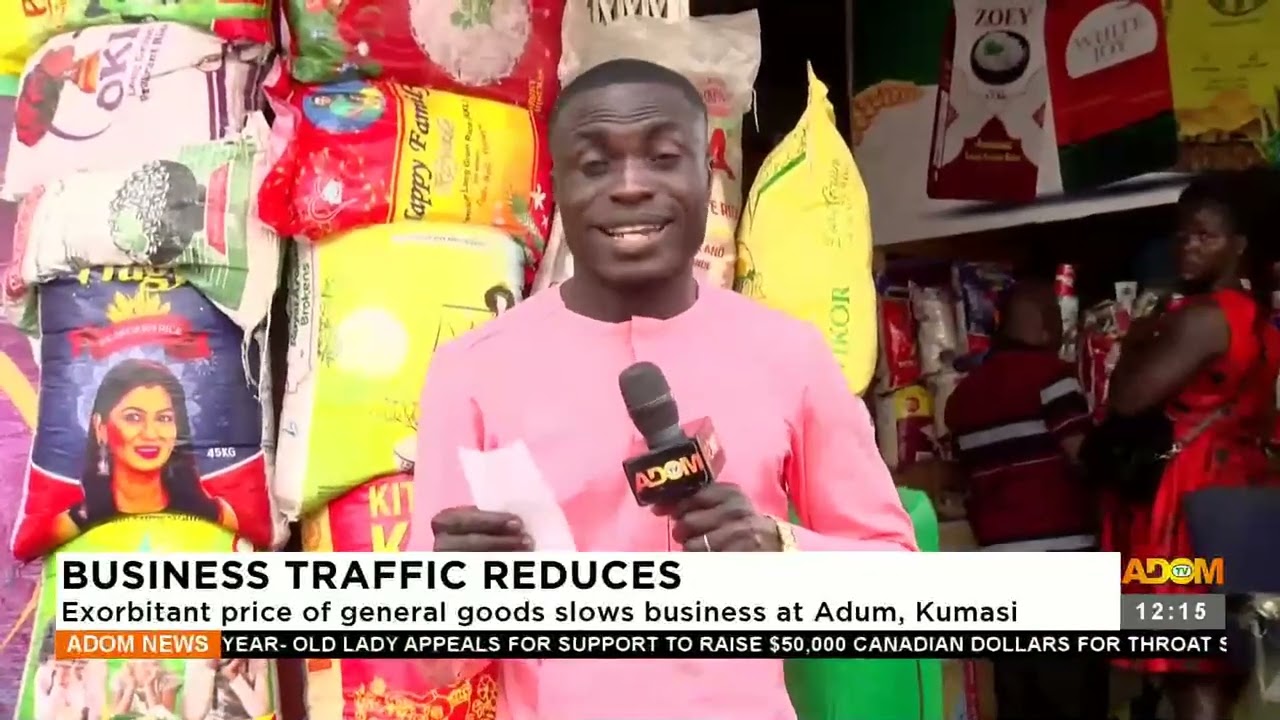 Business Traffic Reduces: Exorbitant price of general goods slows down at Adum, Kumasi (07-12-22)