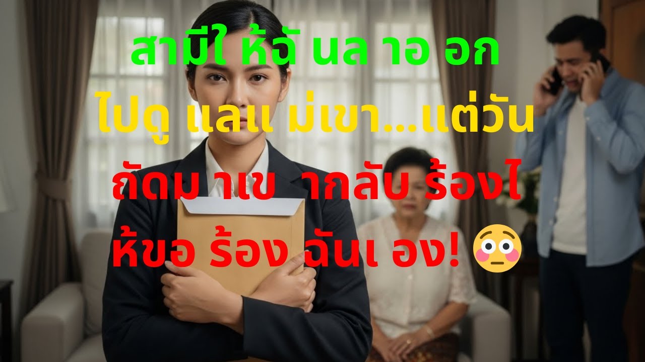 สามีให้ฉันลาออกไปดูแลแม่เขา…แต่วันถัดมาเขากลับร้องไห้ขอร้องฉันเอง! 😳