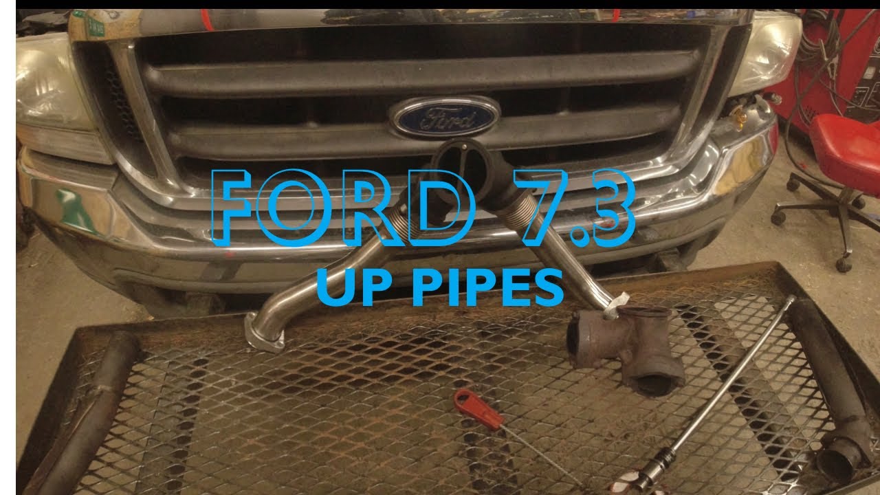 Ford 7.3 up pipe install
