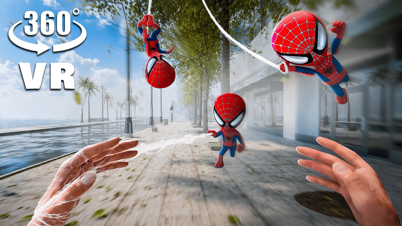 Mini Spider-Men Chase 360&deg; VR - Can YOU Escape?