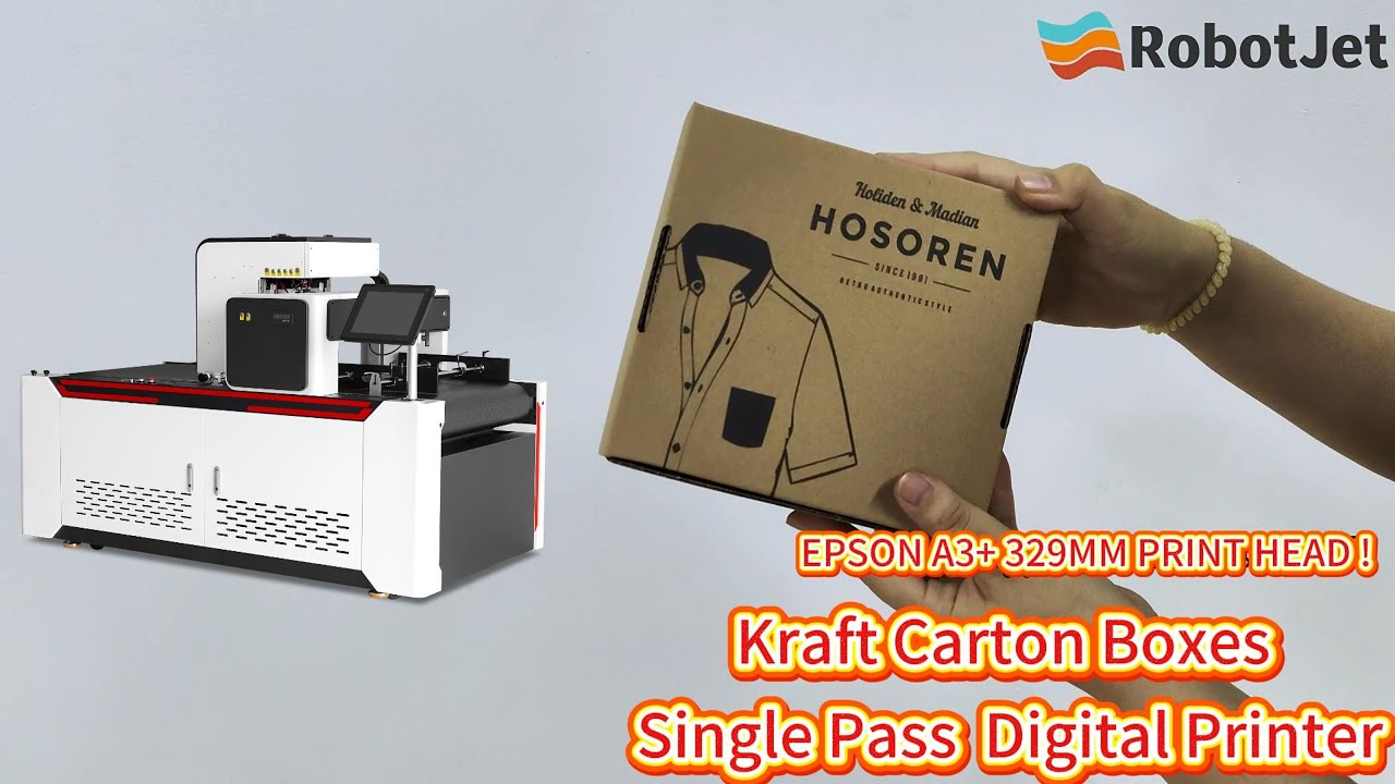 Kraft Carton Boxes Single Pass Digital Printer