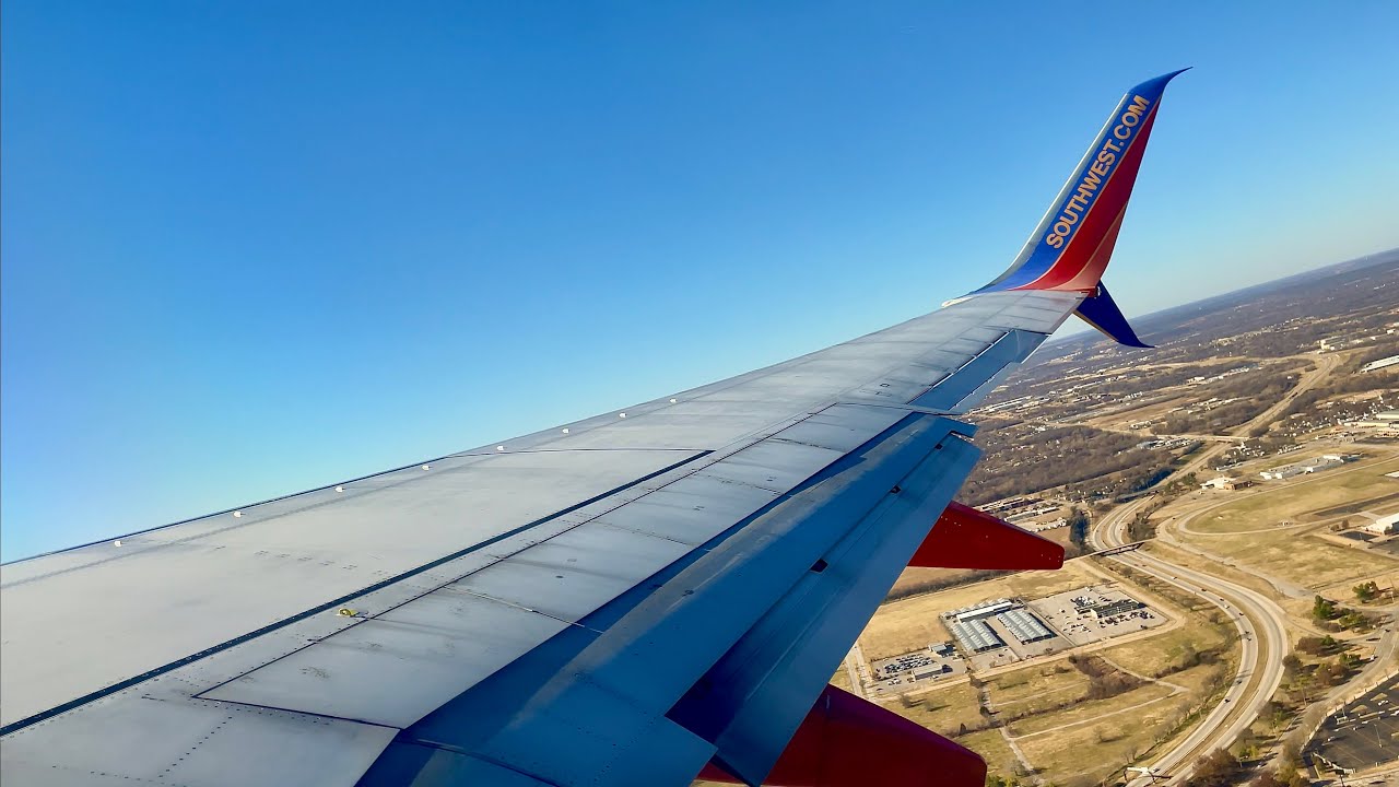 [4K] &ndash; Cloudless & Clear Tulsa Takeoff &ndash; Southwest &ndash; Boeing 737-800 &ndash; TUL &ndash; N8641B &ndash; SCS Ep. 978
