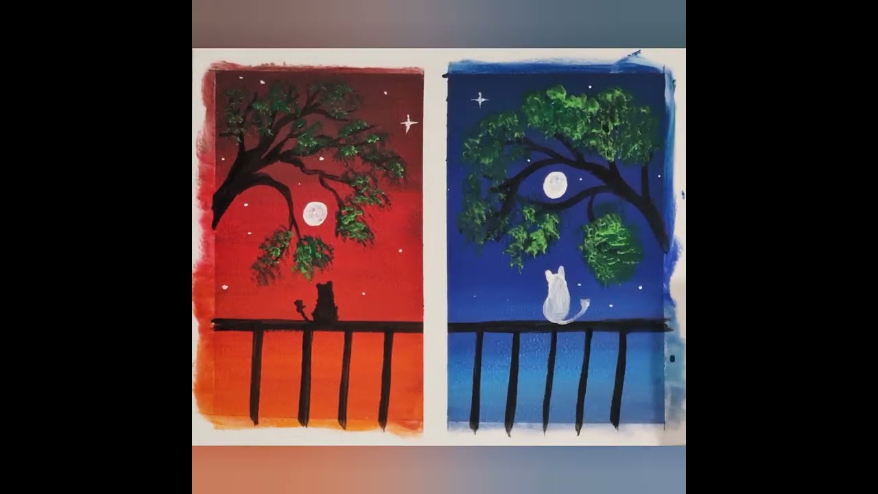 most Beautiful oilpastel drawing painting for beginners satisfaying video step by step easy methods