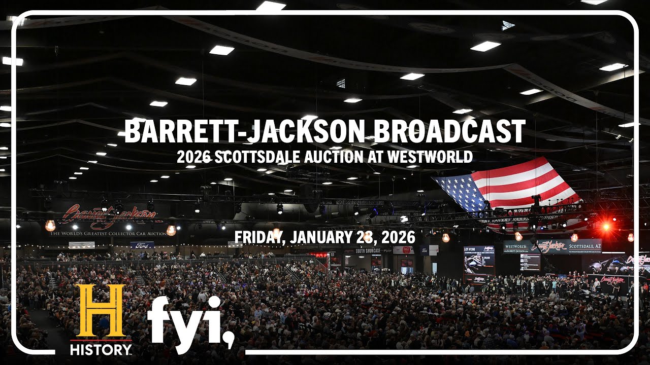 HISTORY & FYI LIVE // 2026 Scottsdale Auction // Barrett-Jackson Friday Broadcast