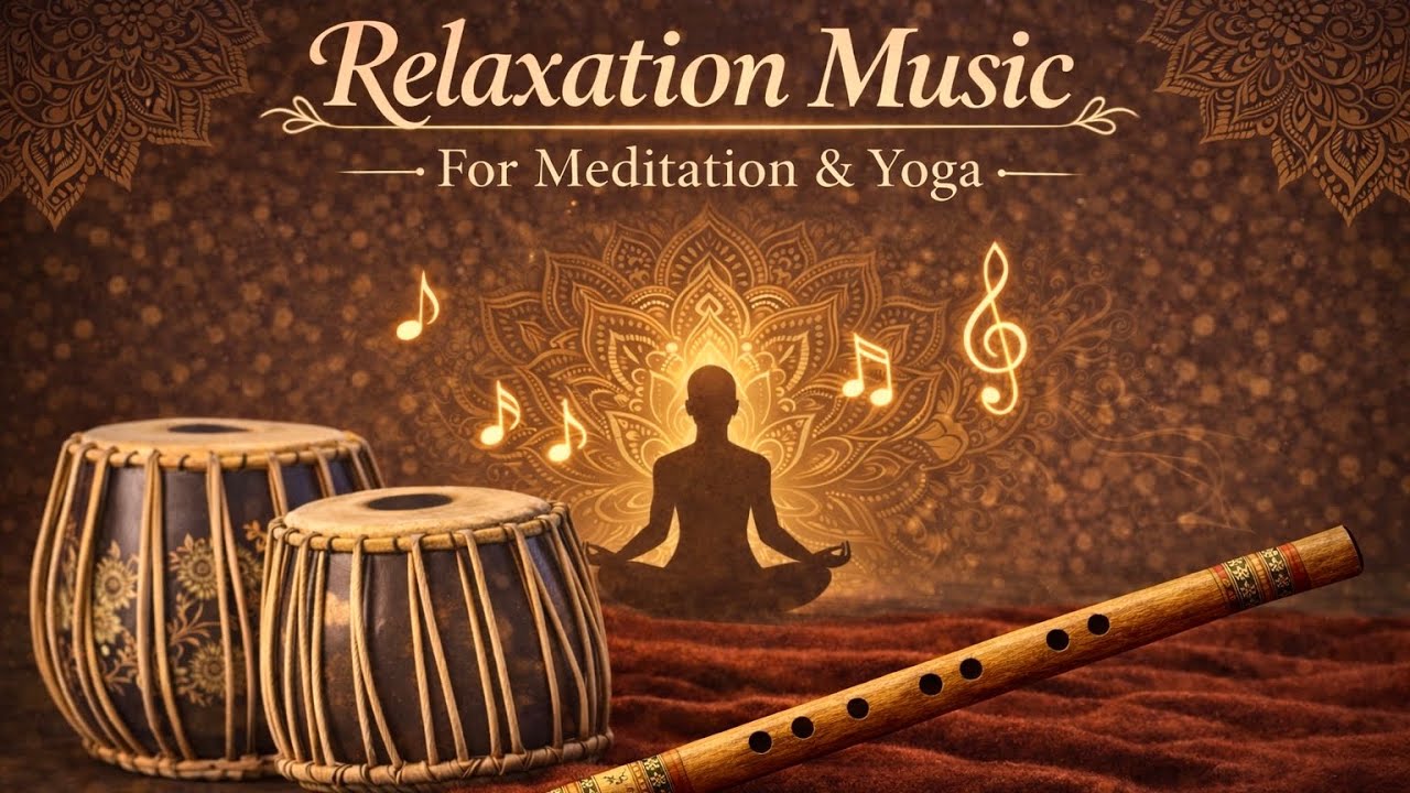 Relaxation Music for Meditation & Yoga | Flute & Tabla Healing Music | Stress Relief