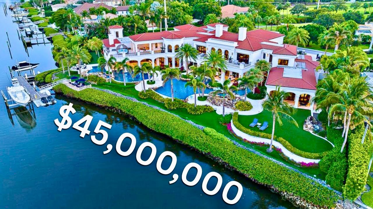 Inside a $45Million Waterfront Mansion in Jupiter, Florida
