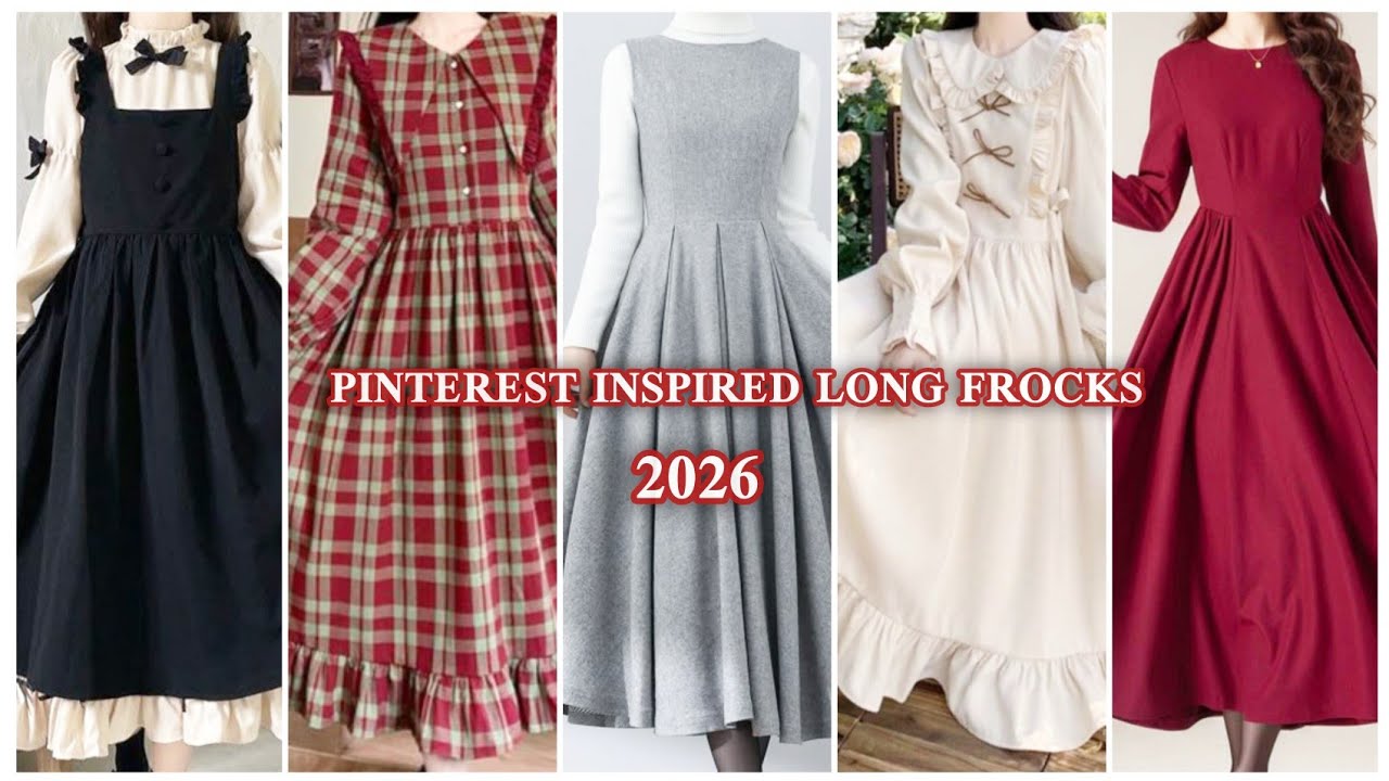 “Pinterest Inspired Long Frocks | Latest Fashion Trends 2026 | Stylish Long Dress Ideas”